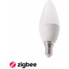 Žárovka T-LED SMART LED žárovka E14 Zigbee RGBCCT ZB5W RGB + Teplá bílá, RGBCCT