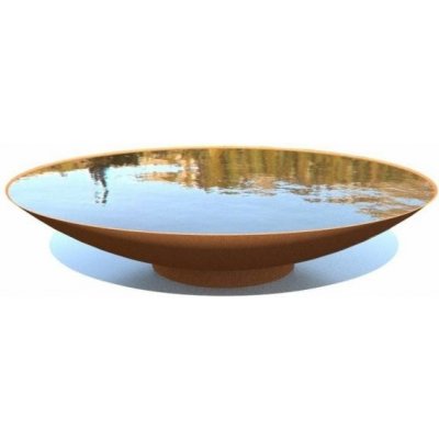 Cortenová mísa na vodu 150 x 33 cm – Zboží Dáma