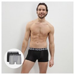 Dim Cotton 3d Flex Air Boxer pánské boxerky šedá 2ks