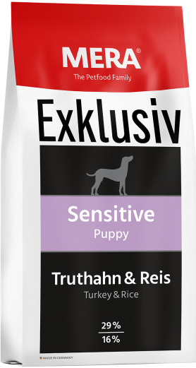 MERA Exklusiv Sensitive Puppy krocan a rýže 15 kg