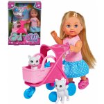 Simba Evička doll walk s kočárkem – Zboží Mobilmania