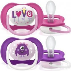 Avent Philips Ultra Air Animals I Love Papa lila růžová