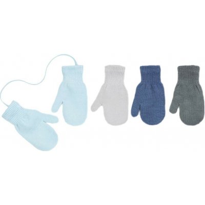 Be Snazzy Dětské palcové pletené rukavičky se šňůrkou Sv. šedá – Zboží Dáma