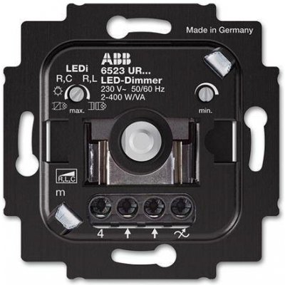 ABB 6523 UR-103-500 Přístroj stmívače LED, pro otočné ovládání a tlačítkové spínání – Zbozi.Blesk.cz