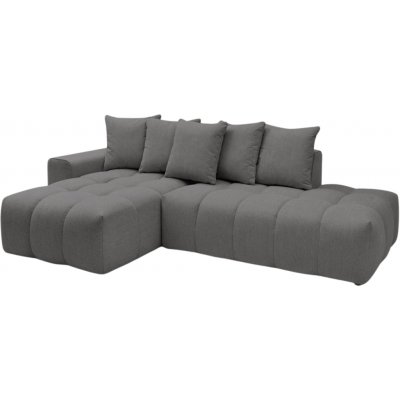 Bobochic Paris Tmavě šedá rohová pohovka Mont-Blanc 313 cm, levá – Zbozi.Blesk.cz