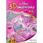 3D omalovánky Slon prasátko pes A4 138467 – Zboží Mobilmania