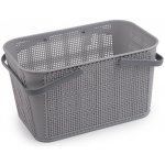 Prima-obchod Plastový košík 18,5x28,5 cm, barva 3 šedá světlá – Sleviste.cz