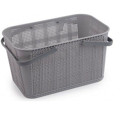 Prima-obchod Plastový košík 18,5x28,5 cm, barva 3 šedá světlá – Sleviste.cz