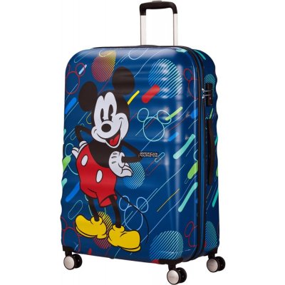 American Tourister Wavebreaker Disney Spinner matná modrá 96 l