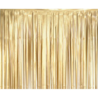 Party závěs zlatý 90 x 250 cm – Zboží Dáma