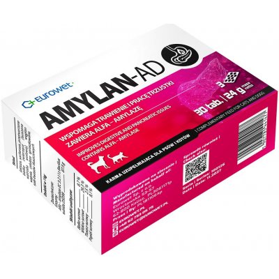 Eurowet Amylan-Ad doplňky stravy pro psy a kočky 30 tablet – Hledejceny.cz