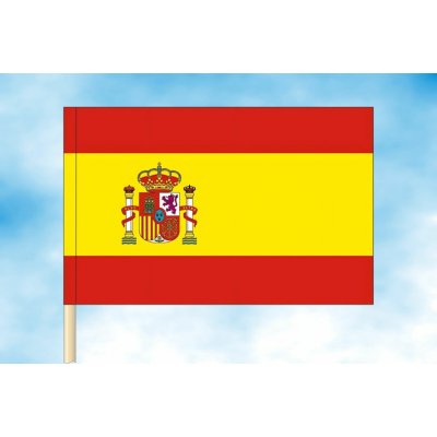 LIBEA, s.r.o. Vlajka Španělska Rozměr: 20×30 cm, Uchycení: Návlek na žerď – Sleviste.cz