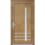 OknaDvereNaMiru.cz Vchodové dveře INOX 1434 ořech 90 x 215 cm – Zboží Mobilmania