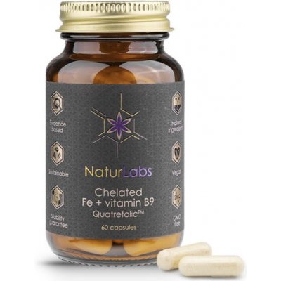 NaturLabs Železo chelátové + B9 60 tablet – Hledejceny.cz