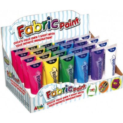 Barva na textil 30 ml mix barev FF009D – Zboží Mobilmania