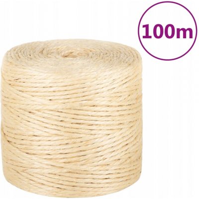 SHUMEE Provaz 100 % sisal 4 mm 100 m | Zboží Auto