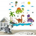 4Leaders Samolepka na zeď dinosauři 135×75 cm – Zboží Dáma