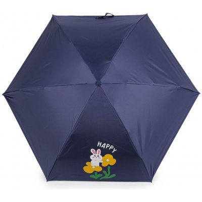 Dívčí mini skládací deštník květy 3 modrá tmavá – Hledejceny.cz