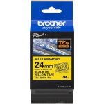 Brother TZ-SL651/TZE-SL651 černý tisk/žlutý podklad 24 mm x 8 m originální páska