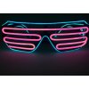 Párty brýle RAVEON Svítící brýle Shutter style multicolor | Modrá & Růžová