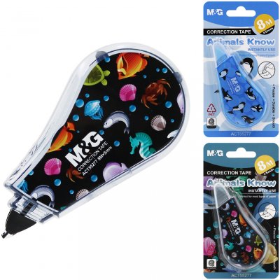 Animals Know Korektor páska 5 mm x 8 m na blistri, mix – Zboží Živě