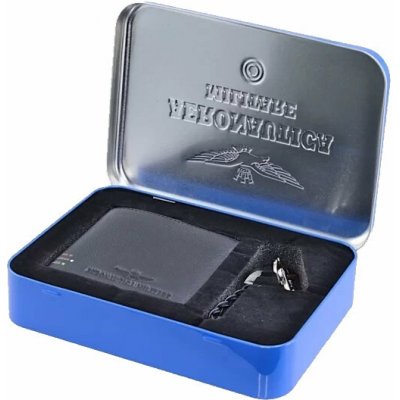 Aeronautica Militare set peněženka a přívěsek Gift AM-190-05 modrá – Zbozi.Blesk.cz
