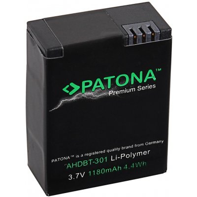 Patona Baterie kompatibilní s GoPro AHDBT-201 1180mAh, Li-Pol Premium PT1202 – Zboží Živě