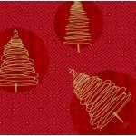 Dunisoft Ubrousky Elegant Trees červené 40x40cm 60ks – Zboží Dáma