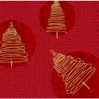 Dunisoft Ubrousky Elegant Trees červené 40x40cm 60ks – Zboží Dáma