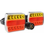 AMIO sada zadních světlel LED 100 × 95 mm, magnetická, zástrčka 7 PIN, kabel 7,5 m – Sleviste.cz