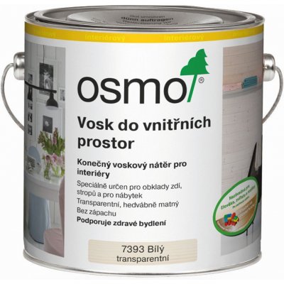 Osmo 7393 Vosk do vnitřních prostor 0,75 l Bílý transparentní