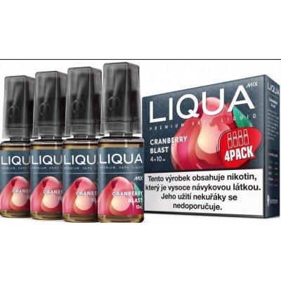 Ritchy Liqua MIX 4Pack Cranberry Blast 10 ml 12 mg – Hledejceny.cz