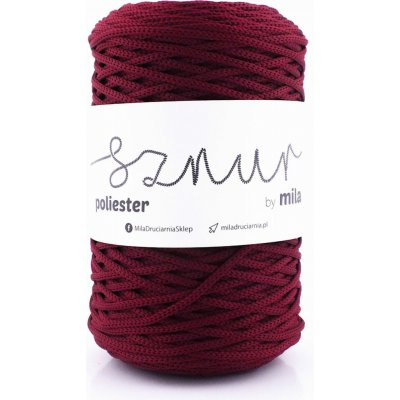 MILA Polyesterová šňůra 3mm/200m - Bordová – Sleviste.cz
