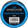 Příslušenství pro e-cigaretu Vandy Vape Superfine MTL Fused Clapton odporový drát Ni80 3m