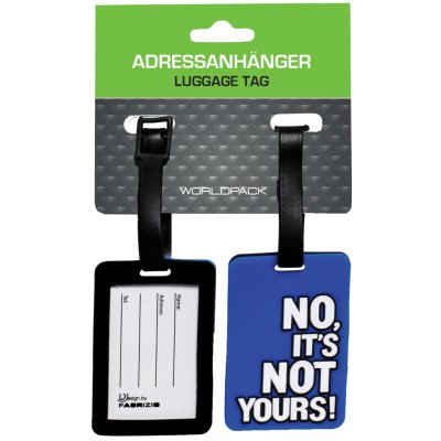 Worldpack 2 ks 7,5x5cm NO, IT’S NOT YOURS! modré – Hledejceny.cz