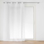 Douceur d'intérieur Okenní záclona s bambulkami, 140 x 240 cm, POMPINOU bílý – Hledejceny.cz
