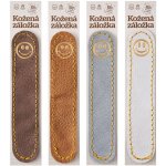 Smajlík - kožená záložka do knihy Barva kůže: Hnědá semiš (D32), – Hledejceny.cz