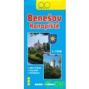 Benešov Konopiště-plán města 1:7 500