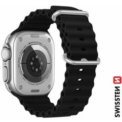 Swissten řemínek pro Apple Watch silikonový - marine straps 42 44 45 49 mm kamenně šedý 46000403 – Hledejceny.cz
