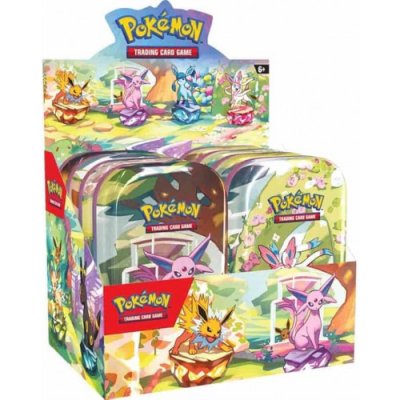 Pokémon TCG Prismatic Evolutions Mini Tin Display – Zboží Dáma Pokémon TCG Prismatic Evolutions Mini Tin Display – Zboží Dáma