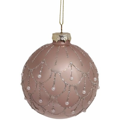 Chic Antique Skleněná baňka Bauble béžová barva sklo – Hledejceny.cz