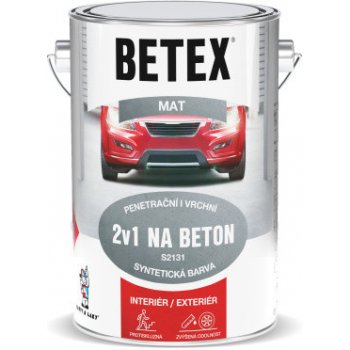 Betex 2v1 na beton S2131 5 kg šedá