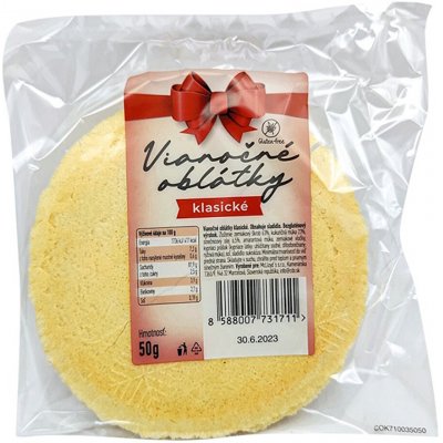 Cibi Vánoční oplatky bez lepku klasik 50 g – Hledejceny.cz