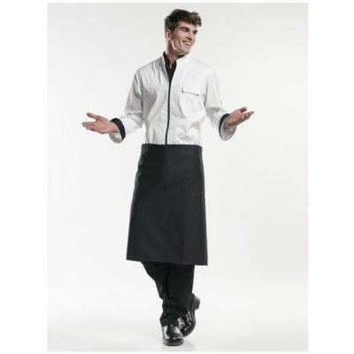Chaud Devant Kuchařská džínová zástěra Black Denim Black černá – Hledejceny.cz