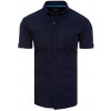 Pánská Košile Dstreet pánská košile s krátkým rukávem Glest tmavě modrá