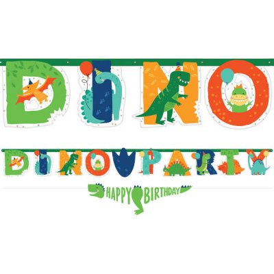 Amscan Banner Happy Birthday Dinosaurus – Sleviste.cz