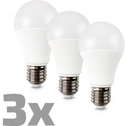 Solight LED žárovka 3-pack, klasický tvar, 10W, E27, 3000K, 270°, 900lm, 3ks WZ529-3P