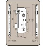Tesla Zámek zadlabací stavební K6090/45 PL - BB – Hledejceny.cz