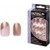 Royal Růžovo zlaté umělé nalepovací nehty sada Pearlesque OVAL False nails 24 ks s lepidlem 3 g