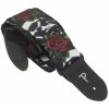 Perri's Leathers 7647 Polyester Skull Rose Strap